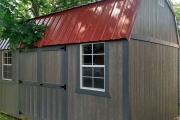 10x16 side lofted Barn comes with a 5 year warranty RTO