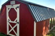 10x20 Chicken Coop - Red w/Gray