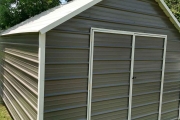 12x20 value shed Green with White Trim